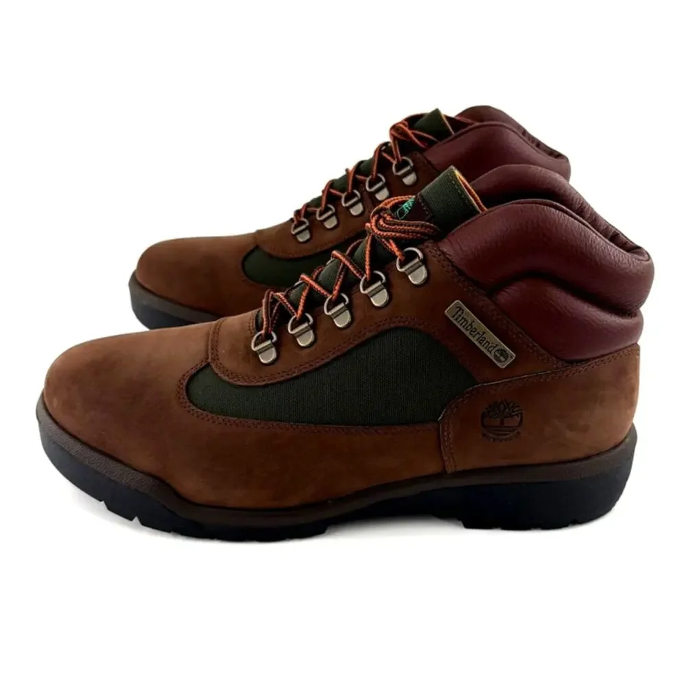 Timberland Men’s Chocolate Waterproof Field Boots Size 12